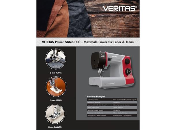 DEMO!: Veritas Power Stitch Pro Mekanisk sterk kraft symaskin!!! SOM NY.