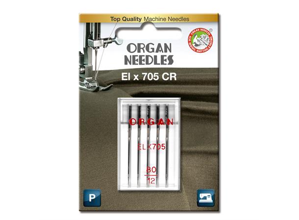 Organ ELx705 Coversøm Krom nål #80 5 stk ELx705 CR  80/5