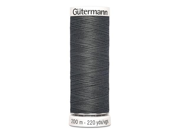Gütermann No. 100 Polyester 200m 702 Alle stoffers tråd - 200m 702 Mørk Grå 