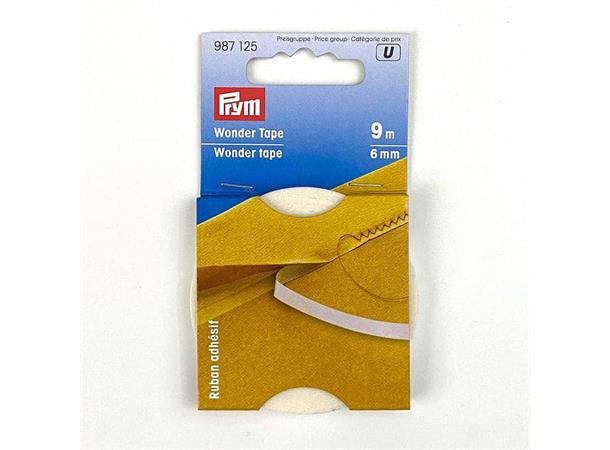 Prym Wonder tape – 6mm x 9m Forsvinn i vask.