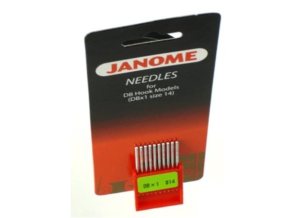 Janome/Organ DBx1  nål str. 90/14 10pk. DBx1 Rundt skaft str. 90/14 Janome 1600P 