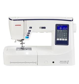 Janome Skyline  S5AE Anniversary Edition Stor, flott symaskin. 9mm sting breidde.