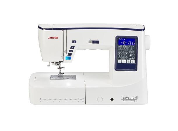 Janome Skyline  S5AE Anniversary Edition Stor, flott symaskin. 9mm sting breidde. 