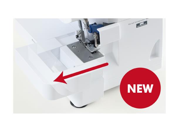 Juki MO-80 Overlock Trådspenningutløser og friarm. 