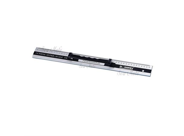 Linjal 60cm Aluminium Håndtak Solid linjal m/håndatak  60cm 50mm breid 