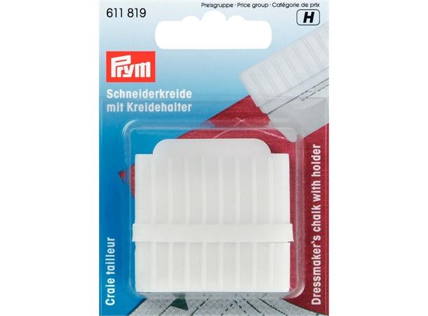 PRYM Skredderkritt, Kvit med holder Kvitt skreddarkritt.