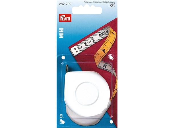 Prym Mini Måleband 150cm Gul/Kvit Uttrekkbart målband