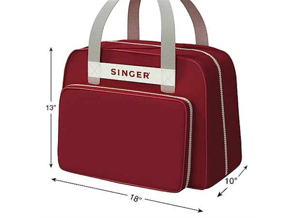 Singer Symaskin veske str. 46X20X34cm Ny modell symaskinveske frå Singer, Raud 