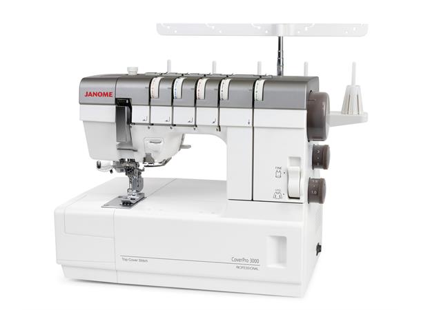 JUNI TILBOD:Janome CP 3000P Coverstitch Chain off og top cover! kupp!