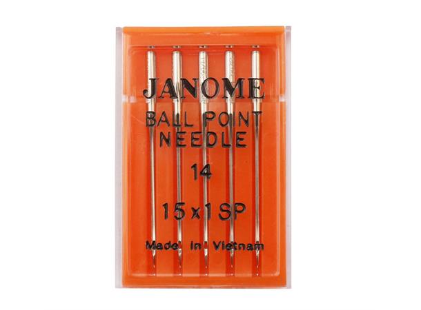 Janome Jersey/Ball point nål #14/90 5stk 130/705H  14/90 (G093)