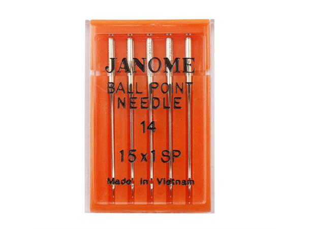 Janome Jersey/Ball point nål #14/90 5stk 130/705H  14/90 (G093) 