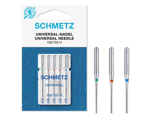 Schmetz Universal nål ass. #70-90 ass.5s 130/705H 70/9 80/11 90/14