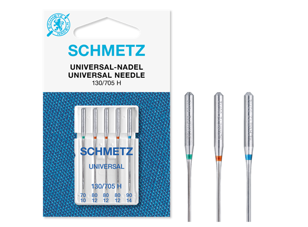 Schmetz Universal nål ass. #70-90 ass.5s 130/705H 70/9 80/11 90/14 