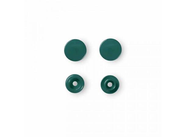 Prym Color Snaps trykknapp 12,4mm 30stk. Plastknapp farge: Mørk Grønn/Runde 