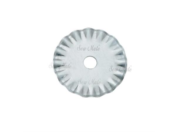 Sew Mate/X'sor Skjæreblad 28mm 1Stk. "WAVE" SKJÆREBLAD 