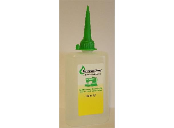 Symaskinolje Hanseline 100ml 100ml plastflaske SYREFRI SYMASKINOLJE