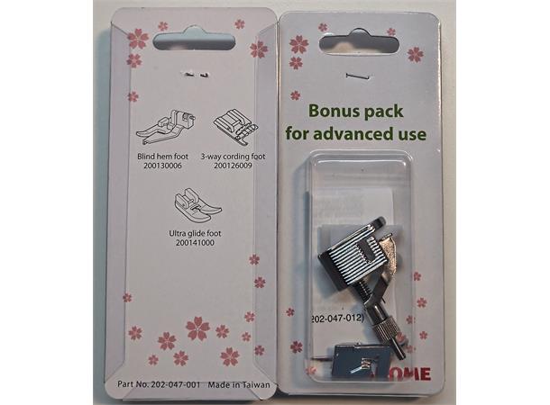 Trykkfot Janome Bonus pakke  G4 Gruppe 4 