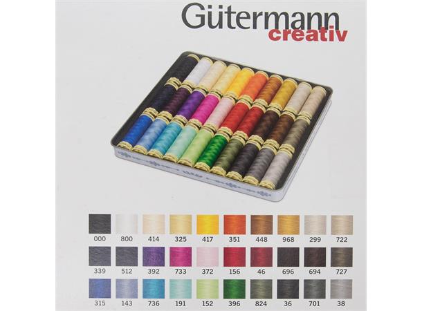 Gütermann Polyester 100 30stk. 100m ass. 30stk. ass. 100m polyester no. 100 