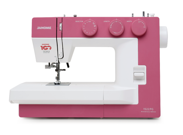 KAMPANJE: Janome 1522 Rosa Ltd. Gratis rosa KAI saks 8"/210 mm og mønste 