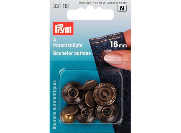 PRYM Jeans Patentknappar 16mm Dekorasjonsknappar 4stk. 16mm 