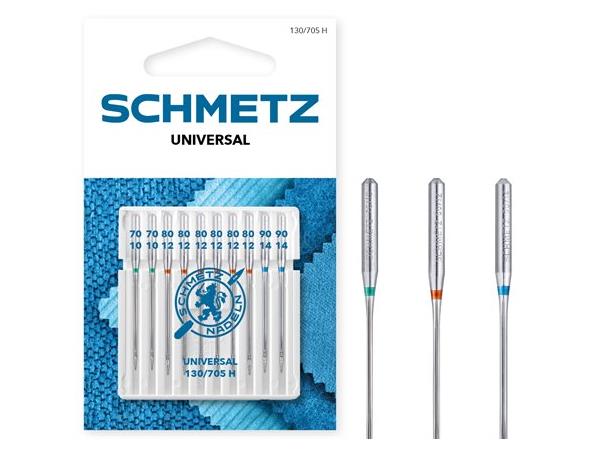 Schmetz Universal nål ass. #70-90 ass.10 130/705H 70/9 80/11 90/14