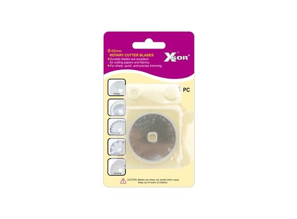 Sew Mate/X'sor Skjæreblad 45mm 1Stk. "VANLEG" SKJÆREBLAD 