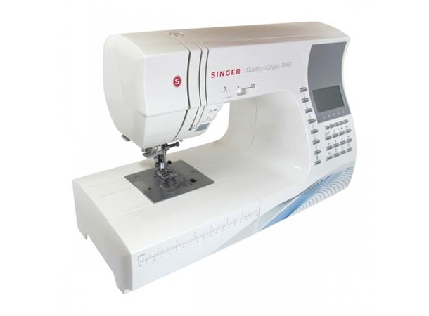 Singer Quantum Stylist 9960 Symaskin Inkl. stort sybrett, overtransportør m.m 