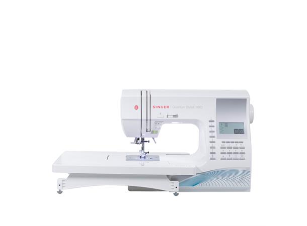 Singer Quantum Stylist 9960 Symaskin Inkl. stort sybrett, overtransportør m.m 