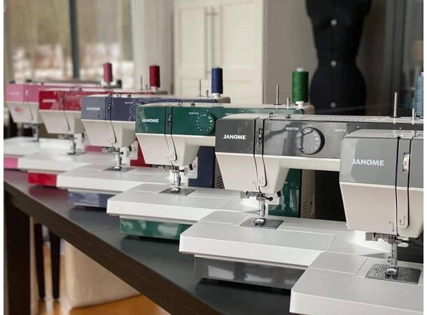 DEMO: Janome 1522 Grønn Symaskin Maskina er som ny, Full garanti. 