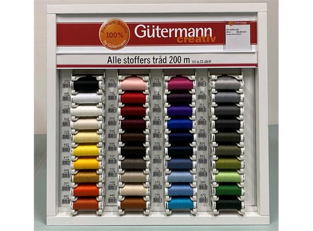 Gütermann No. 100 Polyester 200m Alle stoffers tråd - 200m 