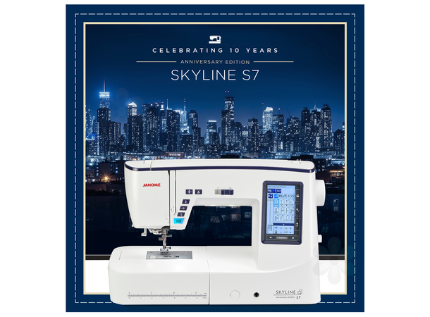 NYHEIT! Janome Skyline S7 Anniversary Ed Ny oppgradert modell. 