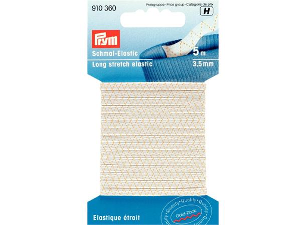 PRYM Flat Langt elastisk bånd 3,5mm, 5M PRYM - Langt elastisk bånd 