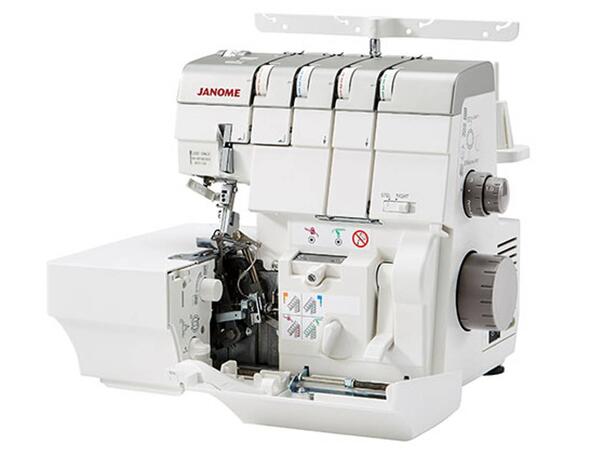 DEMO: Janome AirThread 2000D Overlock Som ny, Garanti! 