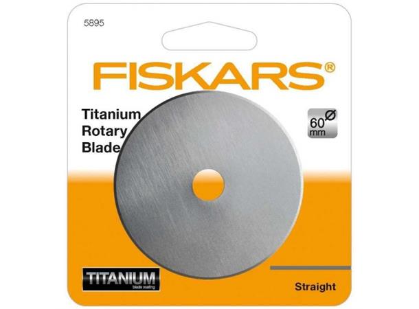 Fiskars Titanium skjæreblad 60mm Laget i herdet, titanium belagt  stål