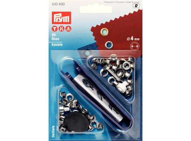 PRYM Maljer 4mm Sølv 50 stk. 50stk. + verktøy for tang 
