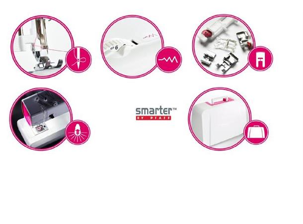 DEMO: Smarter by Pfaff 160S Som ny, Garanti! 