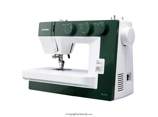 Janome 1522 Grønn Mekanisk symaskin, stort syrom. 