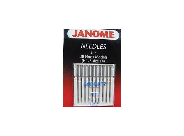 Janome/Schmetz nål str. 90/14, 10pk. HLx5 str. 90/14, Janome 1600/HD9