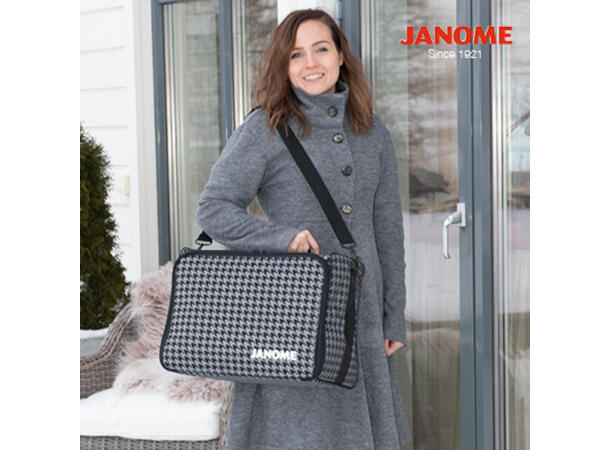 Janome symaskin-bag  svart/grå str. 23cmx31cmx42cm (8088570089 