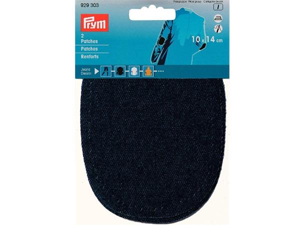 Prym ReparasjonslapperJeans Mørkeblå 2st 10 x 14 cm, Strykast el. syast på.