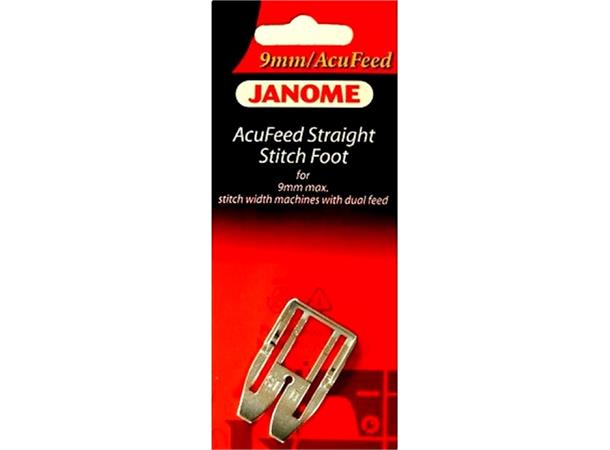 Trykkfot Janome Rettsømsfot Bred AcuFeed Gruppe 1A,  1C 