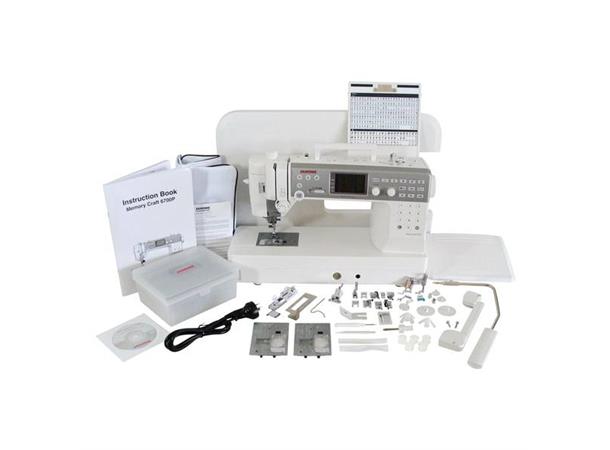 DEMO: Janome Memory Craft Horizon 6700P Full garanti. Som ny. 