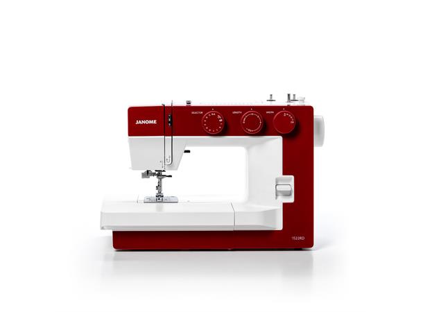 Janome 1522 Raud Mekanisk symaskin, stort syrom. 