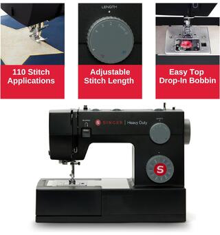 Singer Heavy Duty 4432 BLACK LE Kraftig symaskin.