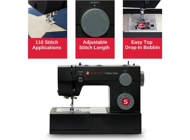 Singer Heavy Duty 4432 BLACK LE Kraftig symaskin. 