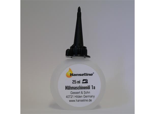 Symaskinolje Hanseline 25ml 25ml plastflaske SYREFRI SYMASKINOLJE 