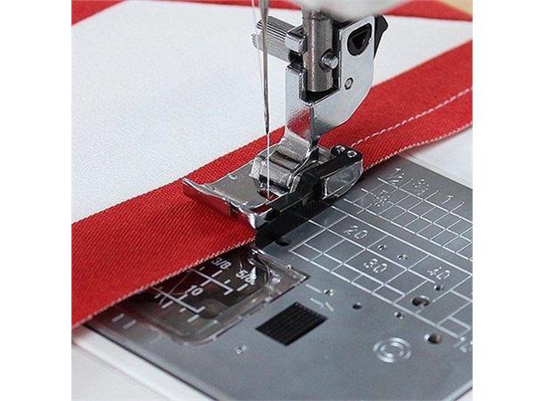 Trykkfot Janome 1/4 Inch fot med guide Gruppe 1, 1A, 1B, 1C, 1D 