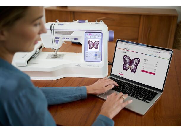 DEMO: Husqvarna Deseigner QUARTZ™ 29 Ny og rimeleg  broderisymaskin! 