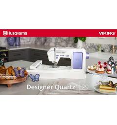 DEMO: Husqvarna Deseigner QUARTZ™ 29 Ny og rimeleg  broderisymaskin!