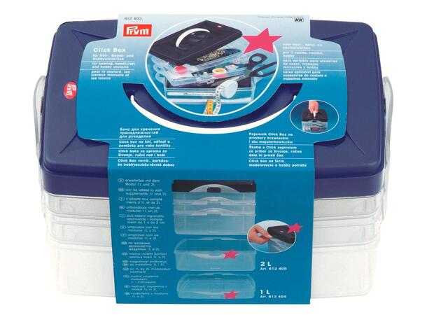 Prym Clickboks Startsett 2stk.1-liter + 1stk. 2-liter + 1stk.lokk 